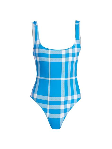 burberry paige check one piece